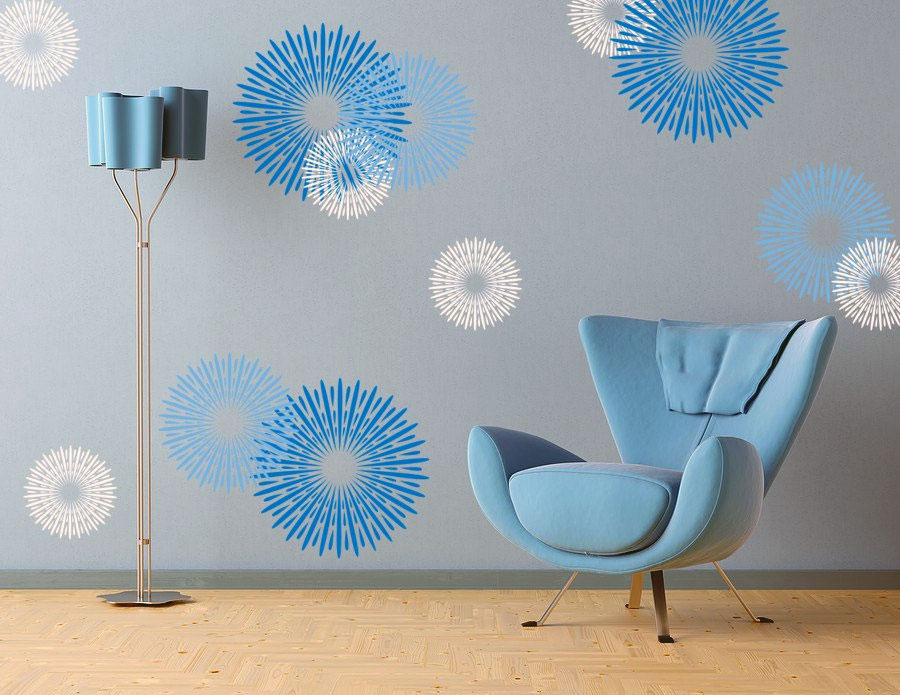 living room design wall decals