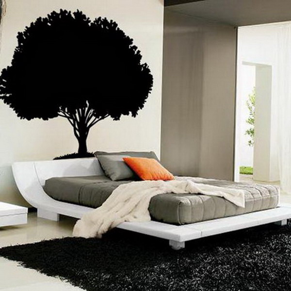 Creative Bedroom Wall Art Sticker Ideas