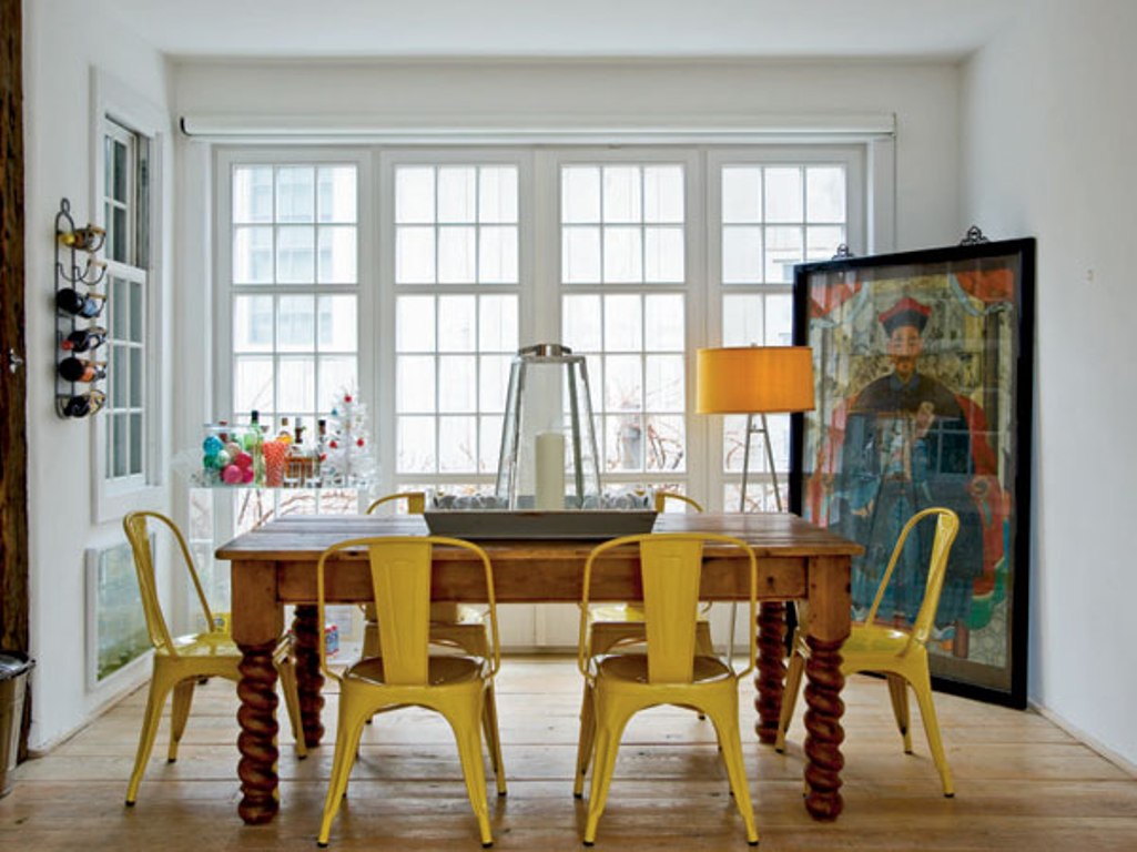 eclectic wingback dining room table