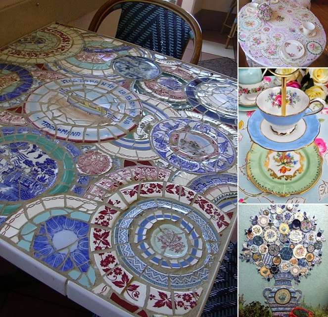 5 Awesome Ideas to Recycle Old China Plates for Home Decor