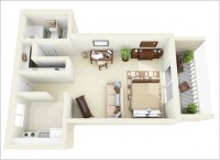 10 Ideas for One bedroom Apartment Floor Plans