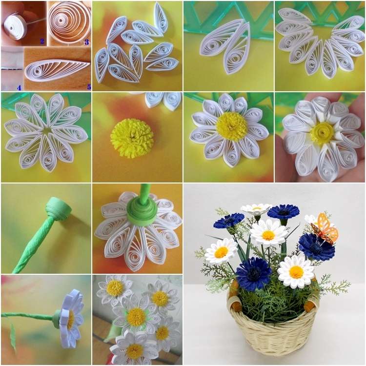 How About Crafting These Beautiful Quilling Daisies?