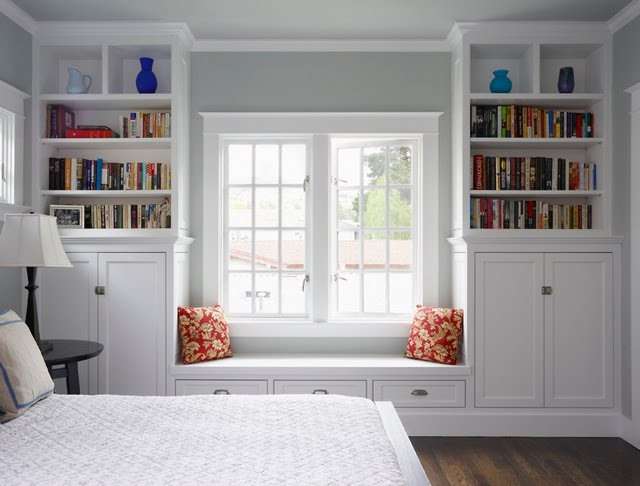 Bedroom Bookcase Decorating Ideas