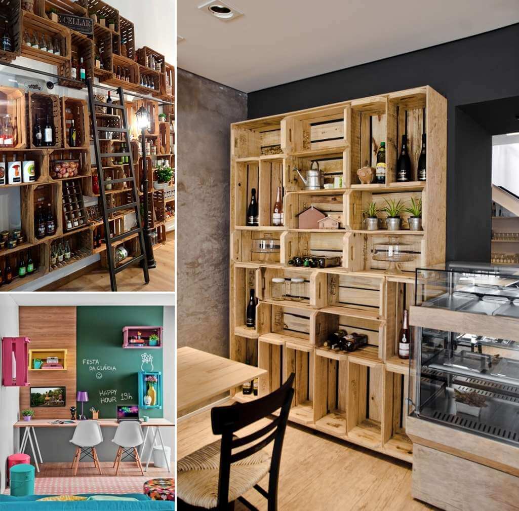 10 Cool Ideas to Organize Your Home with Wine Crates