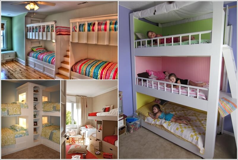 31 Practical Bunk Bed Designs For More Than Two Kids