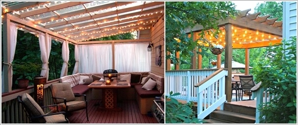 10 Magical Outdoor Decor Projects with Fairy Lights 5