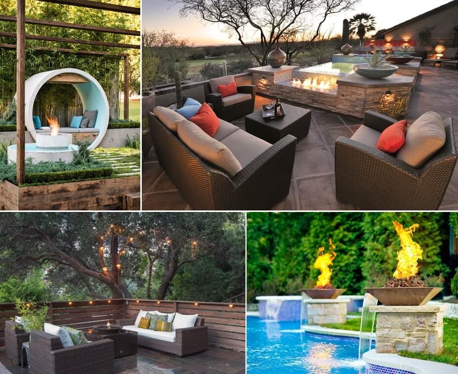 10 Water Feature and Fire Pit Combos You Will Admire