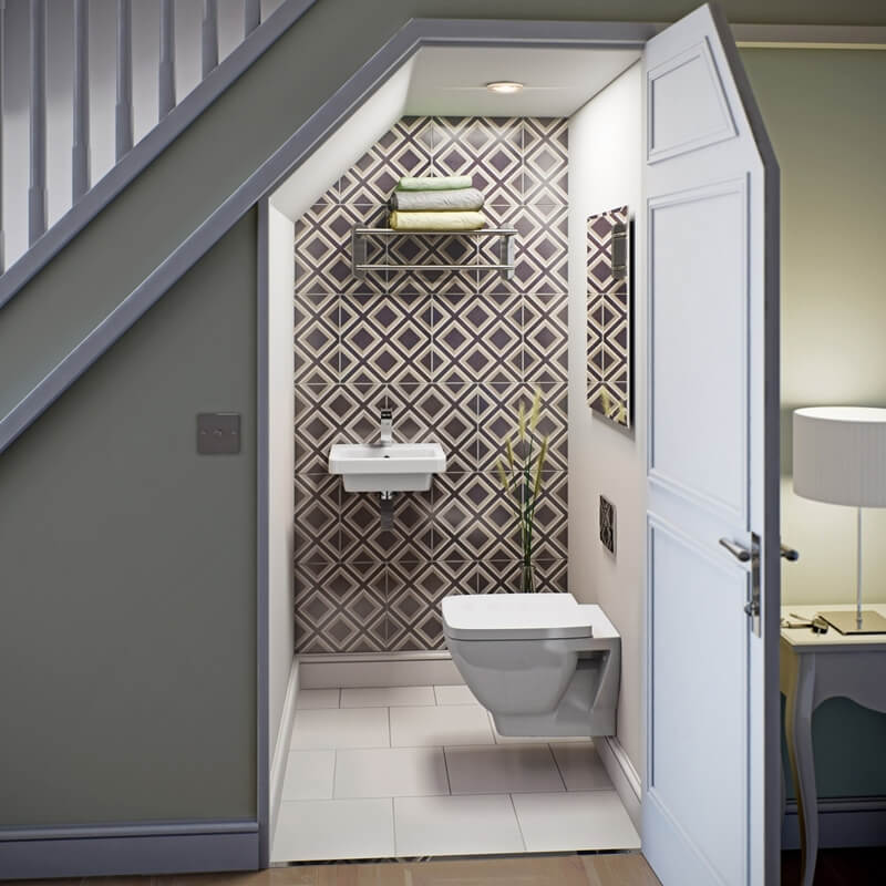 10 Features to Add to an Under Stairs Bathroom