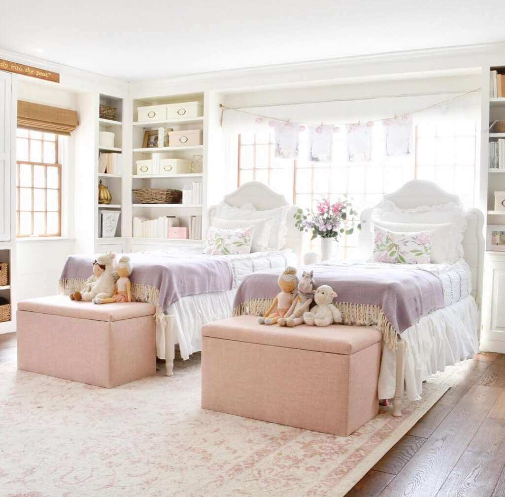 18 Charming Shared Girls Bedroom Ideas