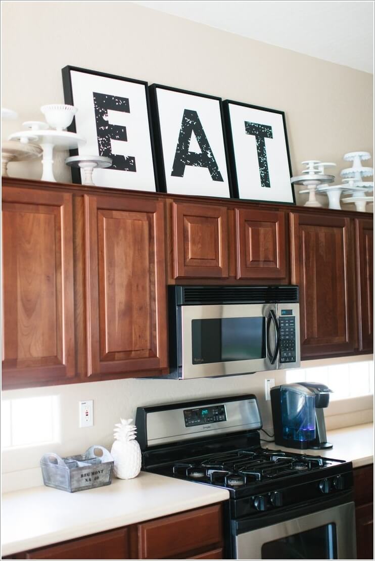 Utilize The Space Above The Kitchen Cabinets