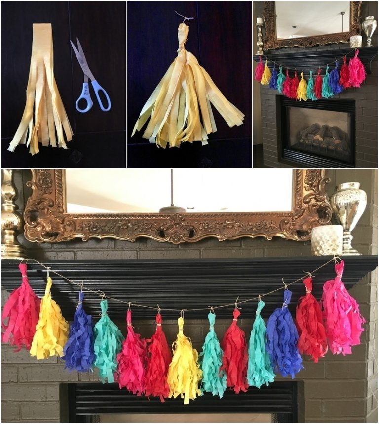 15 DIY Crepe Paper Decoration Ideas