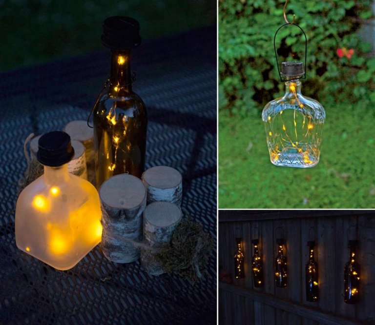 10 DIY Landscape Lighting Ideas From Recycled Materials