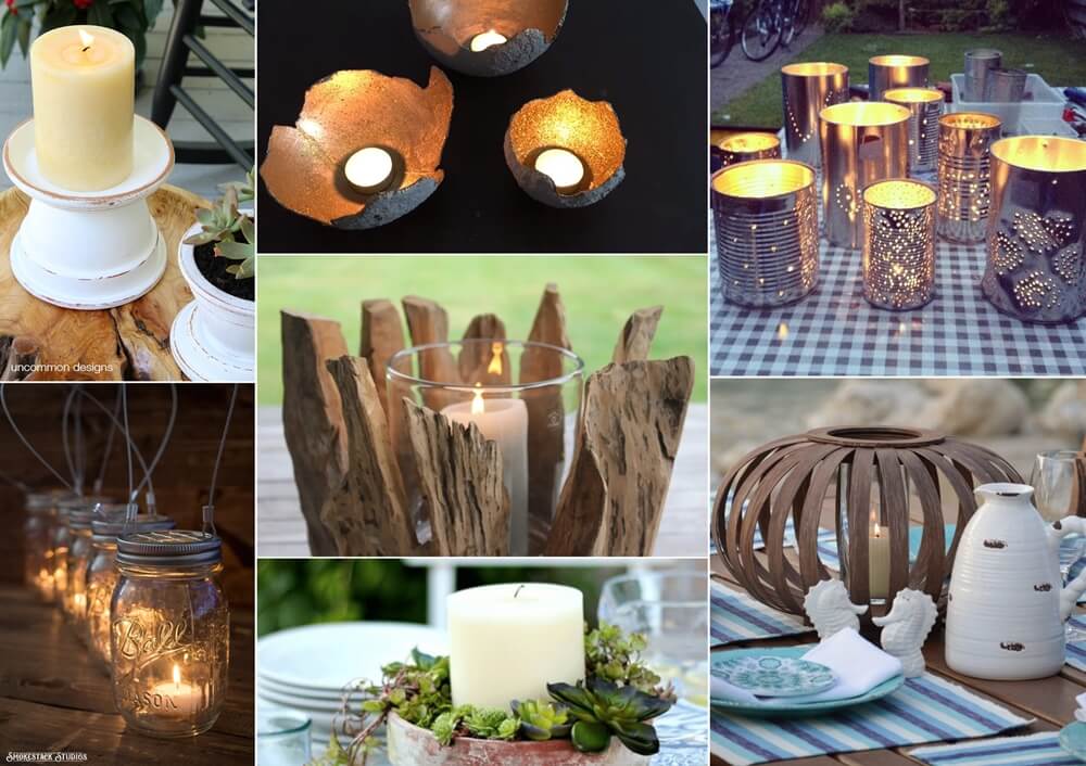 10 DIY Outdoor Candle Holder Ideas