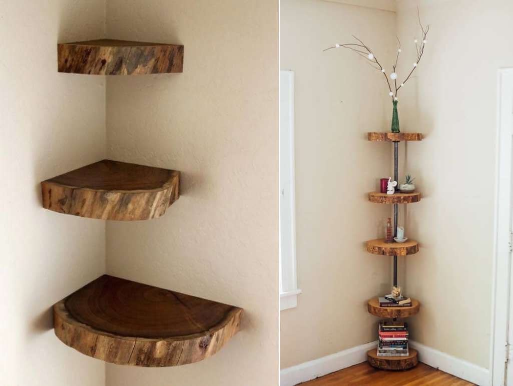 Amazing Corner Shelf Designs