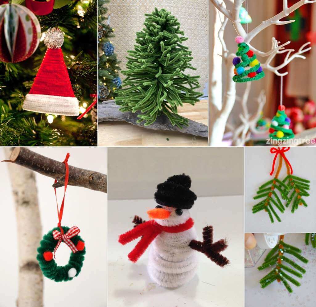 Diy Pipe Cleaner Christmas Decorations