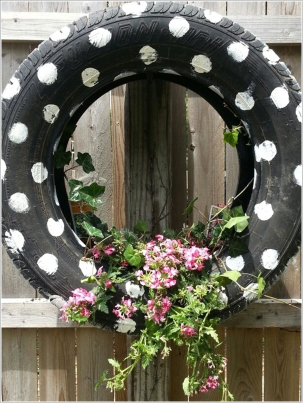 Dotted Tire Wreath