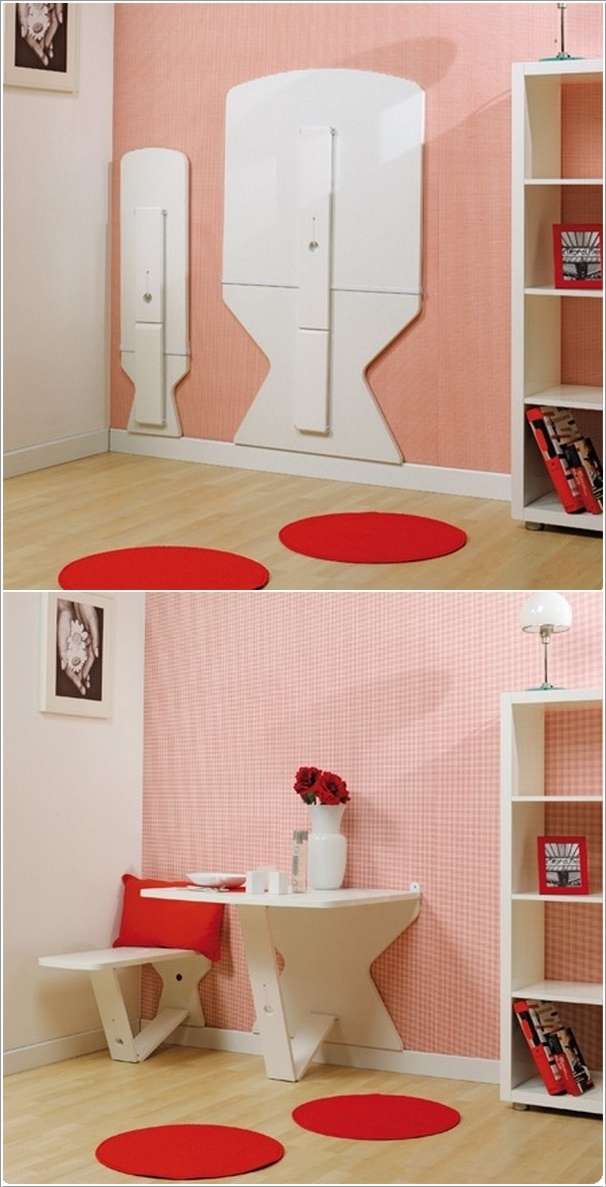 Fold Out Dining Table Set