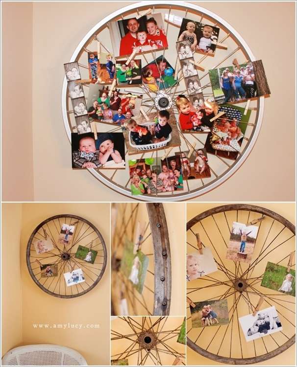 Display Photos on a Bicycle Wheel