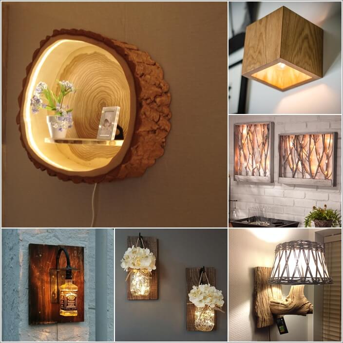 10 Creative and Unique DIY Wall Lamps