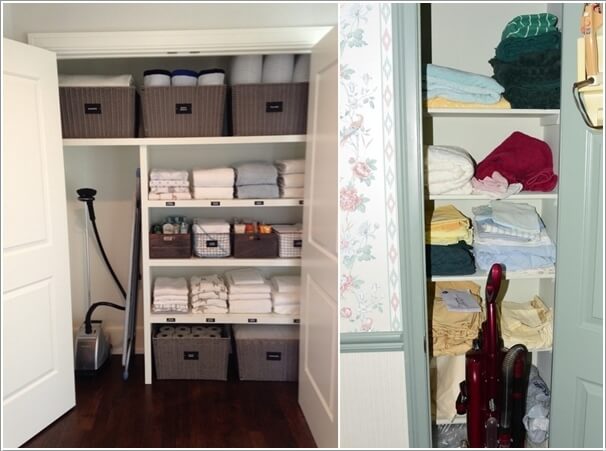 Store The Vacuum Cleaner Inside The Linen Closet
