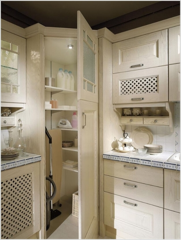 Create a Closet In Any Empty Corner of Your Kitchen