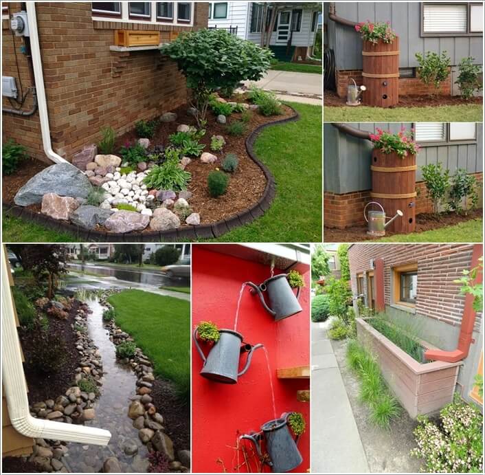 10 Clever Downspout Landscaping Ideas