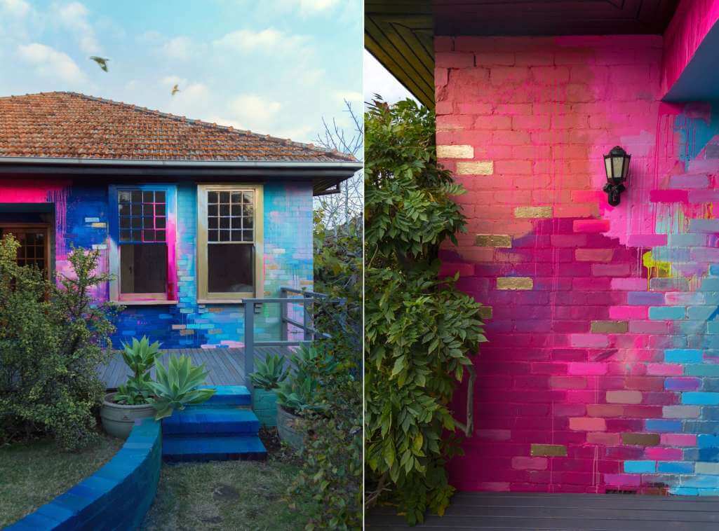 If You Have a Brick Wall You Can Do Abstract Painting And Add a Few Gold Blocks