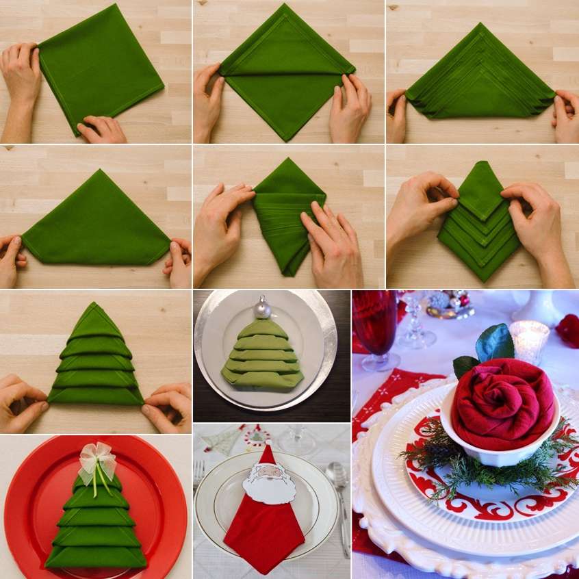 10 Festive Napkin Decor Ideas for the Christmas