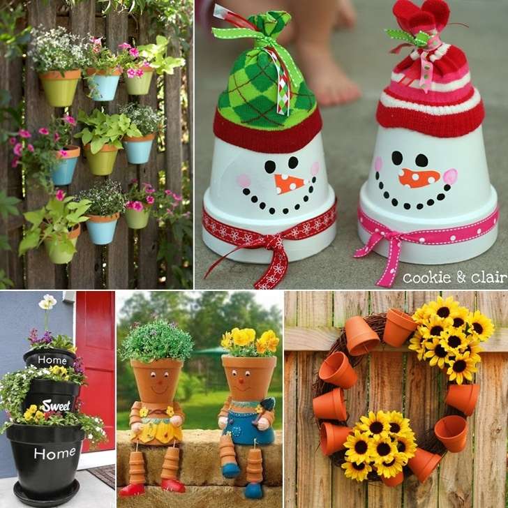 10 Awesome Decoration Ideas with Clay Pots
