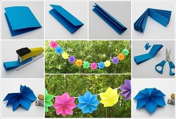 This Paper Flower Garland will Make an Adorable Party Decor