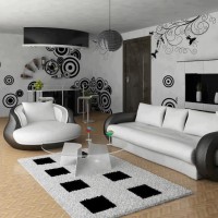 8 Modern Black and White Living Room Designs