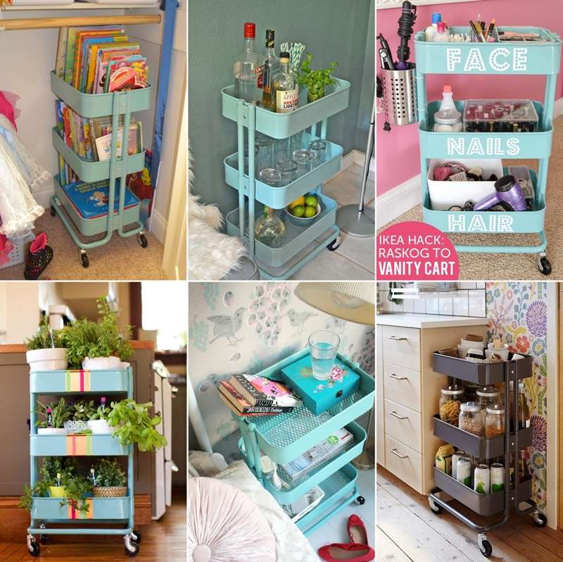 15 Clever IKEA Rolling Cart Hacks That Are Simply Awesome