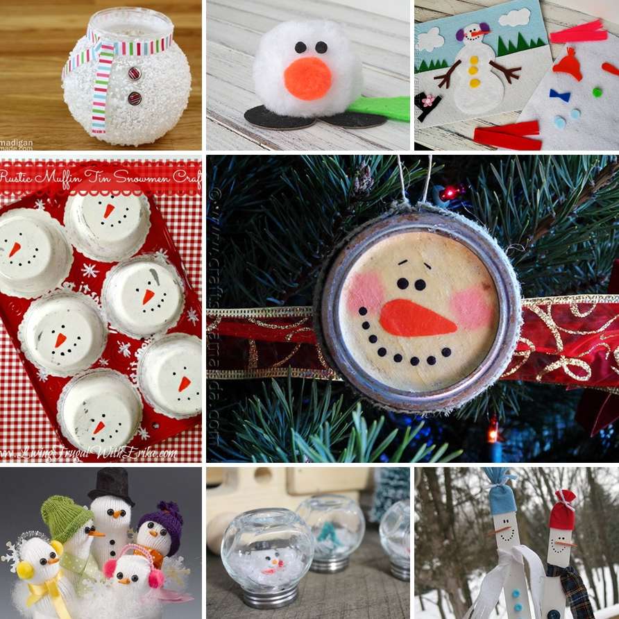 27 Snowman Crafts to Make and Celebrate Winter