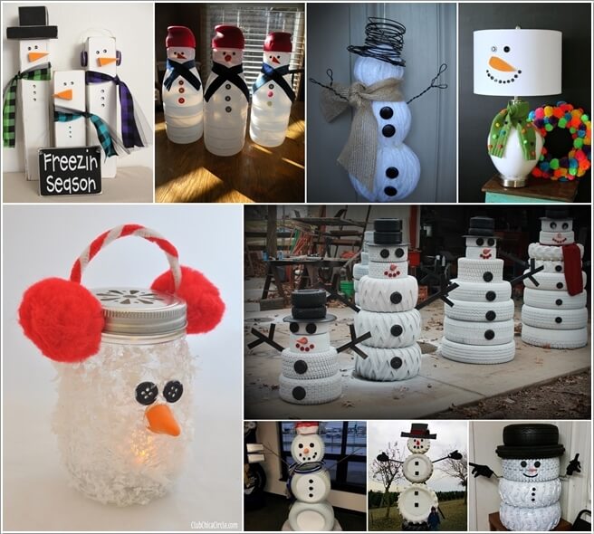 Make A Snowman from No Snow Materials This Winter