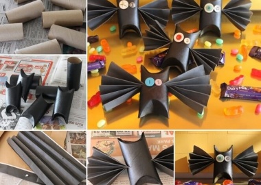 Try These Paper Roll Bats for Coming Halloween  fi