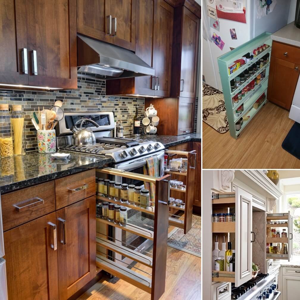 10 Places in Your Kitchen to Install a Spice Rack