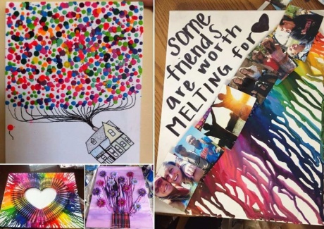 Over 50 Colorful Melted Crayon Art Ideas fi