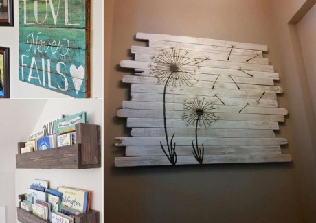 13 Cool Home Decor Projects to Make from Fence Wood fi