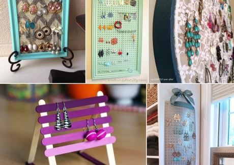 10 Lovely DIY Earring Holder Ideas for You fi