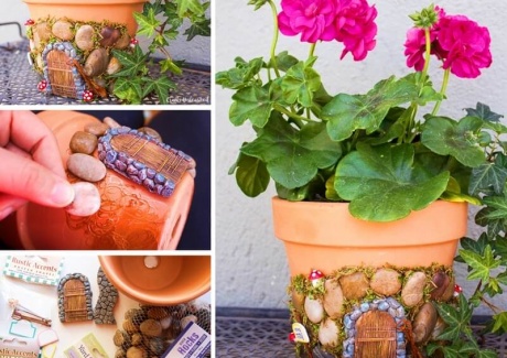 Turn a Terracotta Planter into a Cute Fairy House fi