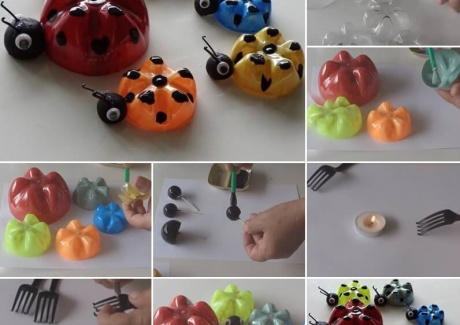 These Plastic Bottle Lady Bugs Are Just Awesome fi