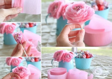 These Lollipop Flowers will Make a Perfect Birthday Party Centerpiece fi