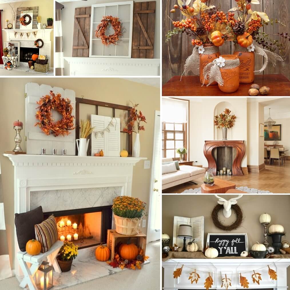 87 Amazing Fall Mantle Decor Ideas for Your Home