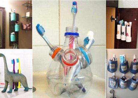 10 Cool DIY Toothbrush Holders for Your Bathroom fi