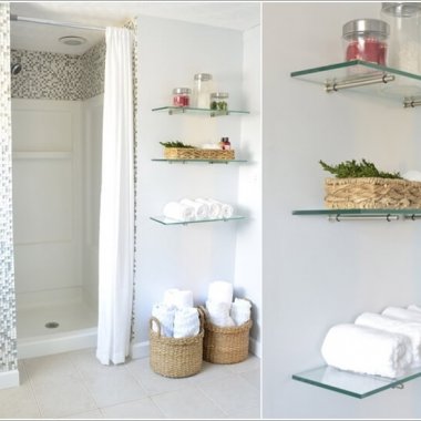 15 DIY Bathroom Shelving Ideas That Can Boost Storage 11