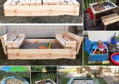 35 Cool DIY Sand Box Ideas for Your Kiddos fi