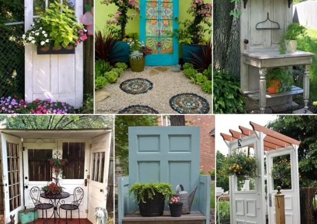 10 Creative Old Door Projects for Your Garden fi