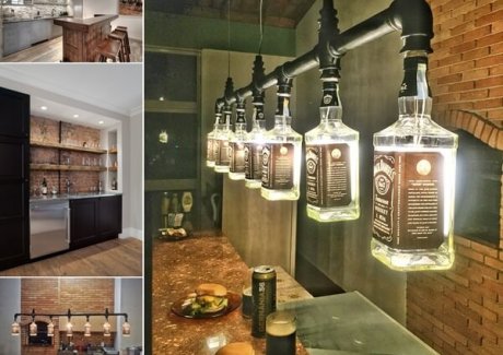 10 Cool and Creative Home Bar Lighting Ideas fi