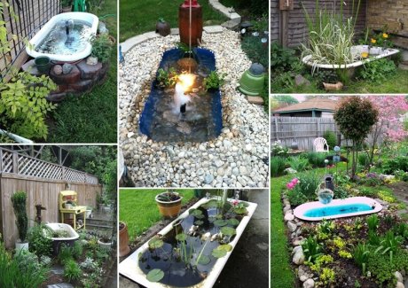 A Bathtub Pond in Your Garden Will be Just Great fi