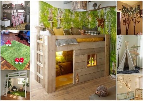 Creative Forest Themed Kids Bedroom and Nursery Decor Ideas a